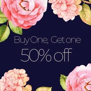 Buy One Get One Half Off!